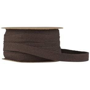 Bomuldsb�nd -  Spole - 5 meter -  Mocca