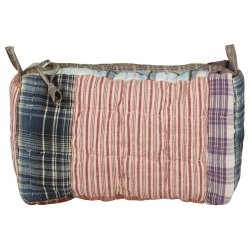 UNIKA toilettaske i patchwork - B:13 x H:16 x L:28 cm