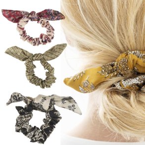 Scrunchie fra 2nd hand sarier - Unika - :7 cm.