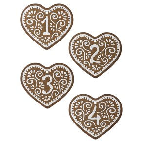  Gingerbread Gavemrker - No. 1-4 