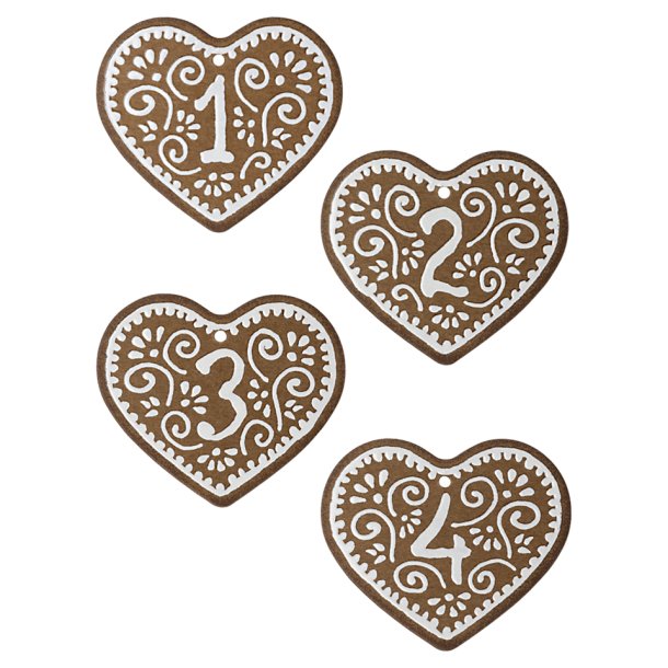  Gingerbread Gavemrker - No. 1-4 