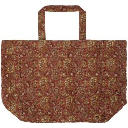 Ib Laursen Vatteret Taske � Agnes (Dyb Hindb�rr�d/Okkerguld) - 45 x 40 x 25 cm