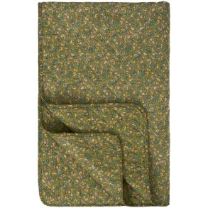 Ib Laursen Vatt�ppe � Ingrid � M�rk Oliven � Petroleum � St�vet Rosa � 130 x 180 cm