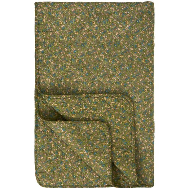 Ib Laursen Vatt�ppe � Ingrid � M�rk Oliven � Petroleum � St�vet Rosa � 130 x 180 cm