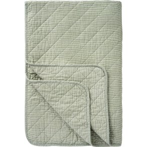 Vatt�ppe - St�vgr�nne m�lkedrengestriber - 130 x 180 cm