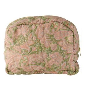 Toilettaske - Dusty Pink - Green - 23 cm