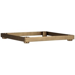 Adventsstage - Kvadrangular - Messingfinish - 24,8 x 24,8 cm.