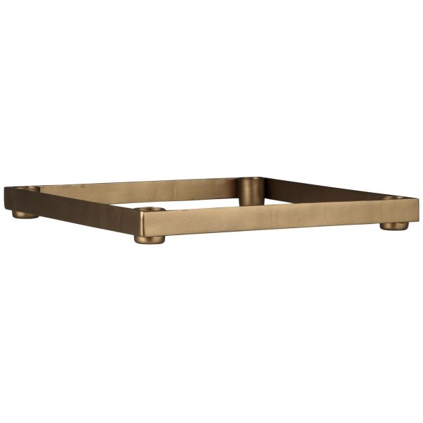 Adventsstage - Kvadrangular - Messingfinish - 24,8 x 24,8 cm.