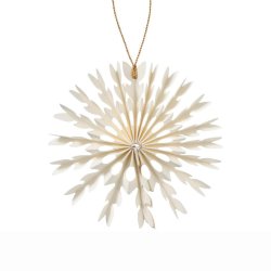  Snefnug i papir til oph�ng � hvid � �: 9,5 cm