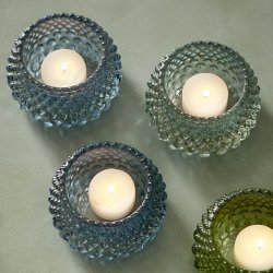 Smukke stager med knopper i bl�, gr�n og turkis fra Madam Stoltz