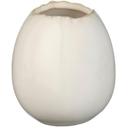 Vase - Egg - White - H:6,5 cm