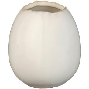 Vase - Egg - White - H:6,5 cm