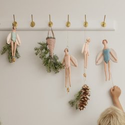 Engle sprllemand fra Maileg - Stor - Mrk Mint - 28 cm