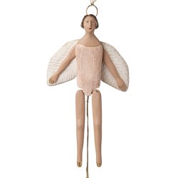 Engle sprllemand fra Maileg - Medium - Rosa - 26 cm