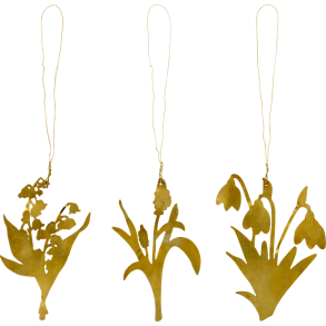 P�skepynt - HDLilly - House Doctor - S�t 3 designs - H:8 cm