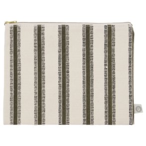 Clutch - HDCanva - Stripes - Mokka - 24 x 18 cm