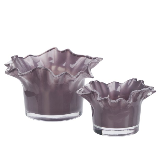 Glasstager - Purple - S�t 2 styk - 10 x 6 og 13 x 8 cm