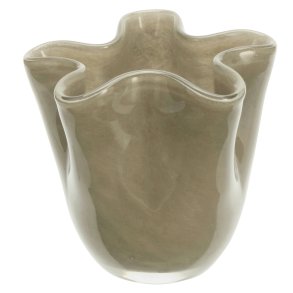 Glasvase - Greige - 10 x 9 cm