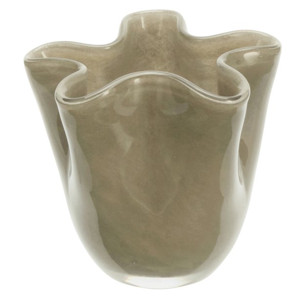 Glasvase - Greige - 10 x 9 cm