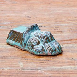 L�vefod - Stor - Jadegr�n - 10 x 6 cm