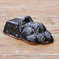L�vefod - Stor - Sort - 10 x 6 cm