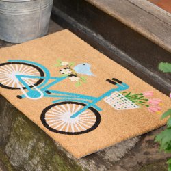 D�rm�tte - Cykel med cykelkurv - 45 x 75 cm