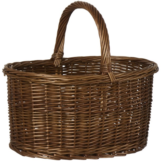 Kurv - Oval - Hank p� tv�rs -  28 x 34 x 38 cm.