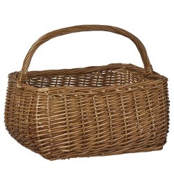 Kurv - Firkantet - Hank p� langs - L:39 cm.