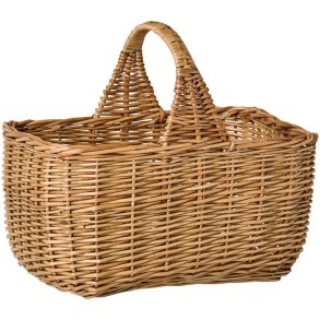 Kurv med hank p� tv�rs - Firkantet - B:30 x H:36 x L:42 cm