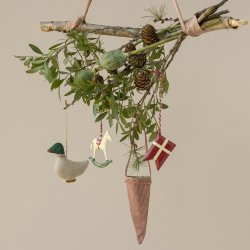 Krmmerhus i ternet stof - Rdt - Maileg