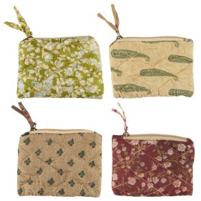 Quiltet pung - UNIKA - syet af stofrester