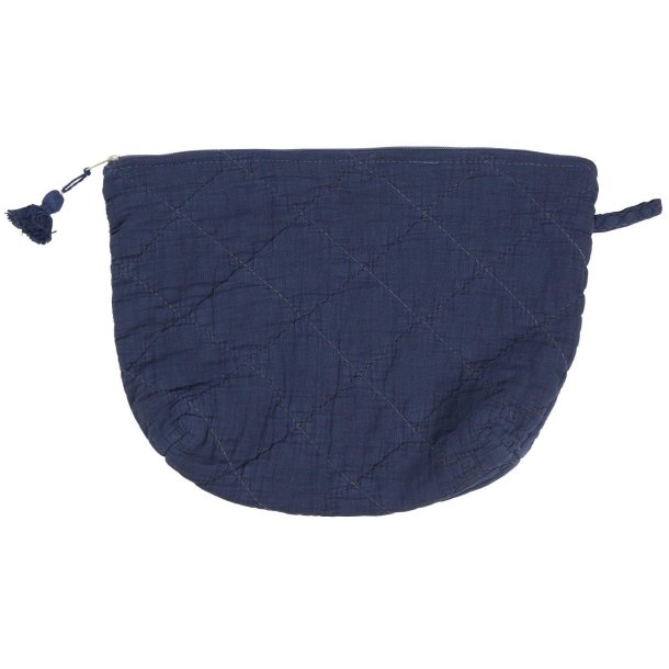 Toilettaske - Quiltet - Indigo - 28 cm