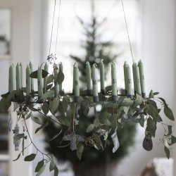 Kalenderlys - 1-24 - Juletrslys - Dusty Green