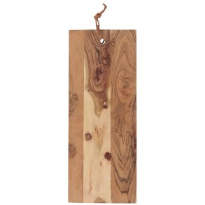 Tapasbrt med ldersnor - Akacietr - 45 x 18 cm