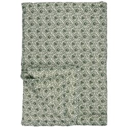 Vintage vattppe -  Ane - White - Myrtle Green - 130 x 170 cm