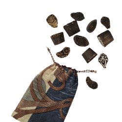 Printblokke fra Indien - Reused - Pose med 12 styk