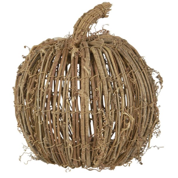 H�ndflettet gr�skar af naturgrene � 20 cm