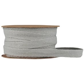 Bomuldsb�nd -  Spole - 5 meter -  Ash Grey