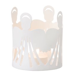 Candle Holder - Angel - Offwhite - :10 cm