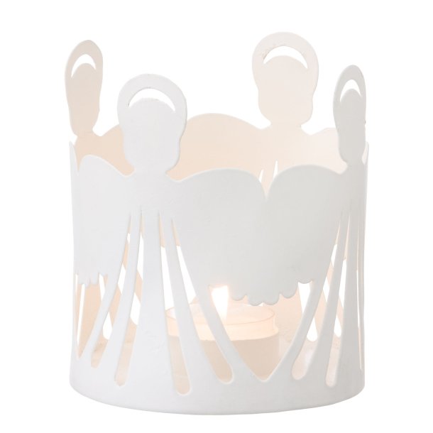 Candle Holder - Angel - Offwhite - :10 cm