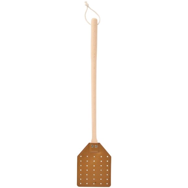 Fluesm�kker med l�der og bomuldssnor - L:49,5 cm