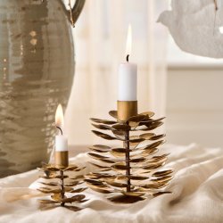 Gloria koglestage i messing til kertelys � H: 6,5 cm