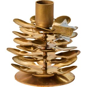 Gloria koglestage i messing til kertelys � H: 6,5 cm