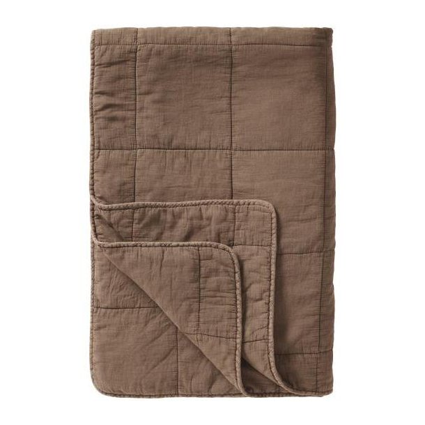 Ib Laursen vintage quilt Truffle i varm taupebrun nuance