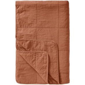 Ib Laursen vintage quilt Sienna i varm terracotta nuance