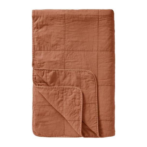 Ib Laursen vintage quilt Sienna i varm terracotta nuance