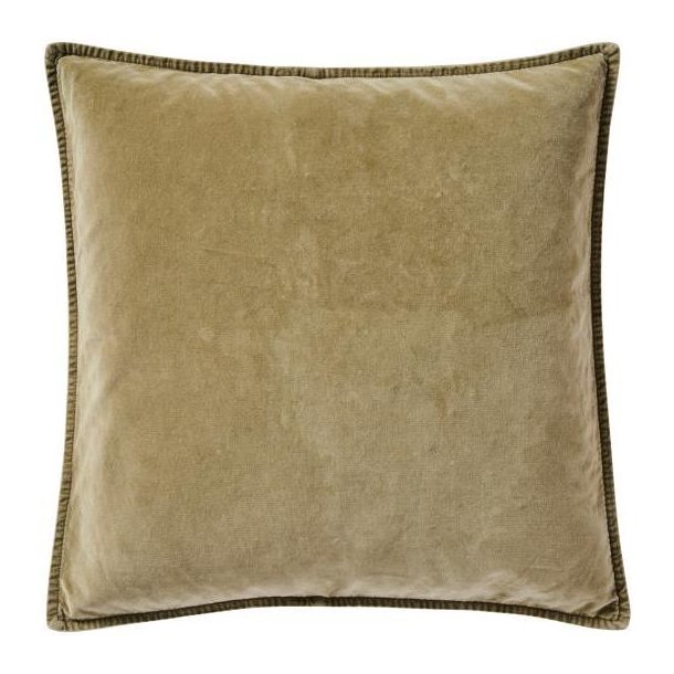 Velourpudebetr�k Eucalyptus Green i bl�d st�vet gr�n nuance 52x52 cm