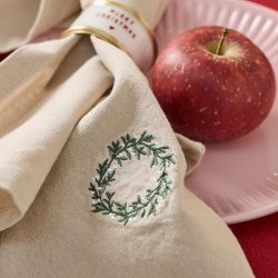 Stofserviet - Tradition - Krans - Hrfarvet