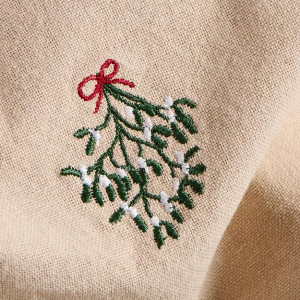 Stofserviet - Tradition - Mistelten - Hrfarvet