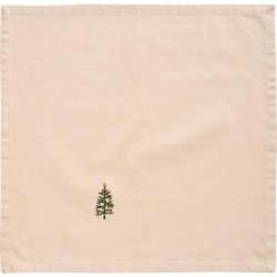 Stofserviet - Juletr - Mistelten - Hrfarvet